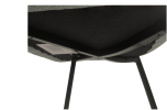 Dining Chairs Set of 4,Modern Kitchen Dining Room Chairs,Upholstered Dining Accent Chairs in linen Cushion Seat and Sturdy Black Metal Legs(Light Gree