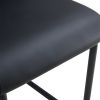 Artificial leather cushioned seats, dining chairs. Dining Room - Living Room Chair. Soft padded chair with metal legs, suitable for kitchen, living ro