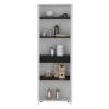 TUHOME Herrin Storage Cabinet Kitchen Pantry With Four Doors and and Five Interior Shelves