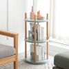 Storage Shelf, 360¬∞ Rotating Bookshelf, 3 Tier Bookcase w/ Large-Capacity Storage Space, Multifunctional Storage Rack, Compact Design, Standing Shelf