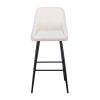 Elegant Lifestyle Modern Bar Stools,Velvet Upholstered Barstools with Back,Set of 2 Bar Chairs for Kitchen Living Room