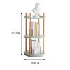 Storage Shelf, 360¬∞ Rotating Bookshelf, 3 Tier Bookcase w/ Large-Capacity Storage Space, Multifunctional Storage Rack, Compact Design, Standing Shelf