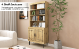 72" Kitchen Pantry Cabinet, Tall Storage Cabinet, Pantry Cupboard with Doors and Adjustable Shelves, Modern Utility Pantry Cabinet for Dining Room, Li
