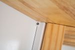 Kitchen Island & Kitchen Cart, Mobile Kitchen Island with Extensible Rubber Wood Table Top,adjustable Shelf Inside Cabinet,3 Big Drawers, with Spice R