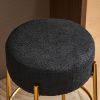 30" Tall, Round High Bar Stools, Set of 2 - Contemporary upholstered dining stools for kitchens, coffee shops and bar stores - Includes sturdy hardwar