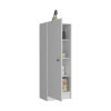 DEPOT E-SHOP Uluru Kitchen Pantry, Single Door Cabinet, Four Interior Shelves, White