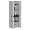 TUHOME Herrin Storage Cabinet Kitchen Pantry With Four Doors and and Five Interior Shelves