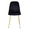 Dining Chairs Set of 4, Modern Mid-Century Style Dining Kitchen Room Upholstered Side Chairs,Accent Chairs spoon shaped with Soft Velvet Fabric Cover