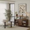 Living room shelves, with two storage rooms, storage box, modern kitchen utensils cabinet, self-service wooden storage cabinet, corridor dining room t