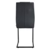 Artificial leather cushioned seats, dining chairs. Dining Room - Living Room Chair. Soft padded chair with metal legs, suitable for kitchen, living ro
