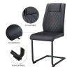 Artificial leather cushioned seats, dining chairs. Dining Room - Living Room Chair. Soft padded chair with metal legs, suitable for kitchen, living ro