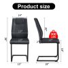 Artificial leather cushioned seats, dining chairs. Dining Room - Living Room Chair. Soft padded chair with metal legs, suitable for kitchen, living ro