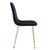 Dining Chairs Set of 4, Modern Mid-Century Style Dining Kitchen Room Upholstered Side Chairs,Accent Chairs spoon shaped with Soft Velvet Fabric Cover