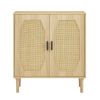 Kitchen storage cabinets with rattan decorative doors, buffets, wine cabinets, dining rooms, hallways, cabinet console tables, Natural, 31.5''W X 15.8
