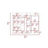 Laurel 3-Drawer L-Shaped Convertible Kitchen Island White and Dark Walnut