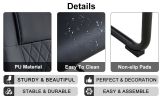 Artificial leather cushioned seats, dining chairs. Dining Room - Living Room Chair. Soft padded chair with metal legs, suitable for kitchen, living ro
