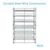 6-Tier Gravity Fed Canrack Kitchen Cabinet Organizer, 15.6" L x 11.75" W x 23.25" H, Silve