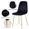 Dining Chairs Set of 4, Modern Mid-Century Style Dining Kitchen Room Upholstered Side Chairs,Accent Chairs spoon shaped with Soft Velvet Fabric Cover
