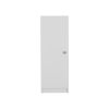 DEPOT E-SHOP Uluru Kitchen Pantry, Single Door Cabinet, Four Interior Shelves, White