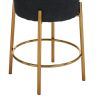 24" Tall, Round Bar Stools, Set of 2 - Contemporary upholstered dining stools for kitchens, coffee shops and bar stores - Includes sturdy hardware sup