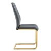 Modern dining chairs, restaurant chairs, and gold legged upholstered chairs made of artificial leather, suitable for kitchens, living rooms, bedrooms,