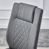 Comes with faux leather cushioned seats, living room chairs with metal legs, suitable for kitchen, living room, bedroom, and dining room side chairs,